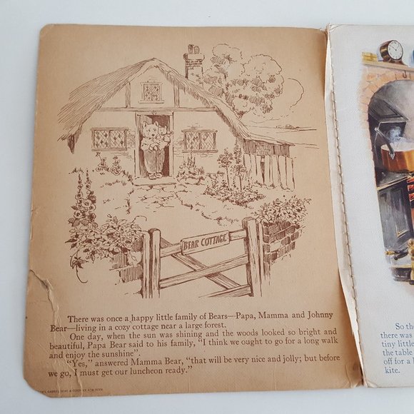 The Three Bears Vintage "Linenette"  William L.Gabriel & Sons New York N… - Picture 8 of 16